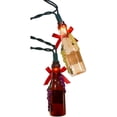 thumbnail image 4 of Kurt Adler Champagne Bottles with Bows Christmas Light Set - 12' Green Wire - 10ct, 4 of 9