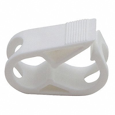 Dynalon Clamp,25.4 mm L,White,PK100 670715