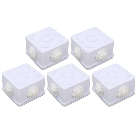 Waterproof Wire Box,5Pcs Plastic Waterproof Cable Waterproof Cable Box Waterproof Plug Wire Box Best in Class