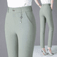 thumbnail image 2 of Pantalones rectos casuales de corte recto para mujer Pantalones finos con cremallera para mujer de mediana edad Temporada primavera/verano, 2 of 4
