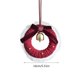 thumbnail image 3 of Adorno de campanas de Navidad | Percha festiva de coche con arco con corona de lazos | Colgante ligero de oro para árbol, puerta, ventana | Decoración navideña duradera para exhibición interior y, 3 of 3