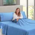 thumbnail image 7 of Nestl Sheets Set, Instantly Soft, Deep Pocket 4 Piece, Luxury Soft Microfiber RV Short Queen Sheets Set, Cherry Red Cherry Red, 7 of 7