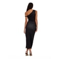 thumbnail image 5 of Forever 21 Women’s Maxi Dress with Side Ruching Detail and High Neckline, Sleek Fitted Silhouette with Side Slit for Evening and Special Occasions, XS-XL, 5 of 6