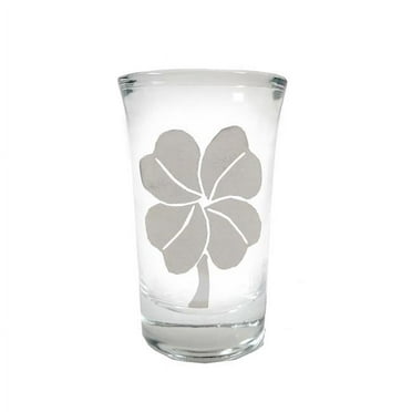 Lyoncraft SHFC01 1.5 oz Four Leaf Clover Engraved Shot Glass