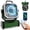 Green - Basic, variant on SuperRGB Portable Camping Fan, 20000mAh Rechargeable Battery Operated Fan with LED Light & Remote, 4 Speeds, Timer & Hanging Hook for Tent, Outdoor, Travel, Emergency Orange
