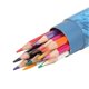 thumbnail image 3 of Crayons de couleur hydrosolubles 12 couleurs Écriture plus fluide Couleurs vives Ensemble de crayons aquarelle inodores pour croquis, 3 of 4