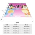 thumbnail image 4 of Lsque Bluey Pattern Fuzzy Fleece Throw Blanket Extra Large,Super Soft,Fluffy and Warm Blankets for Couch,Bed,All Season Use (50"x40"), 4 of 7