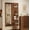 Walnut, variant on 47.6” Length Wall Mounted Mirror with Shelf, Entryway Mirror with Hooks & Multifunctional Design Panel Pegboard, for Bedroom, Living Room, Dressing Room (White)