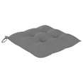 thumbnail image 4 of Veryke Set of 6 20" Outdoor/Indoor Square Tufted Chair Pad Seat Cushions in Gray, 4 of 6