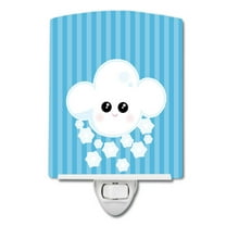 Caroline's Treasures BB7158CNL Weather Snowing Face Ceramic Night Light, 6x4x3", multicolor