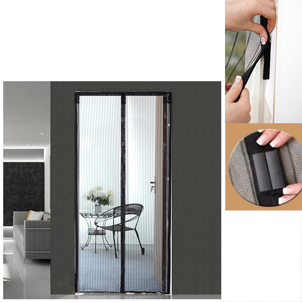 Bug Proof Window Screen No Drill Screen Magnetic Window Screen - Self-Closing Mosquito Net ...
