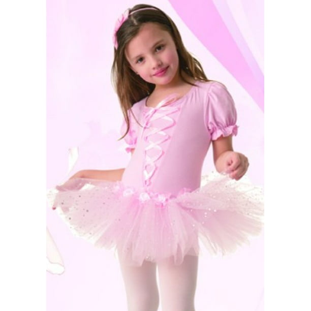 Posh Int'l Pink Rose Ballerina Tutu Leotard Girls Dance Costume XS -  Walmart.com
