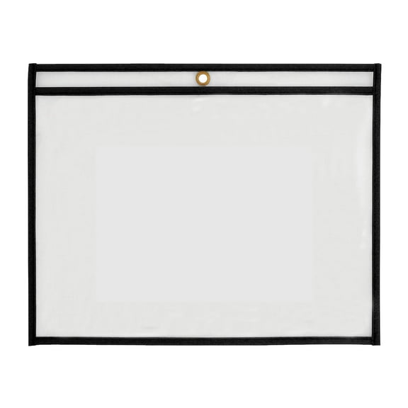 Partners Brand Stitched Job Ticket Holder Black 25/Carton (JTH117)