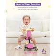 thumbnail image 4 of Scooter / Triciclo Evolutivo 5 en 1 de Equilibrio para Niños, Patinete Multifuncional Convertible con Asiento Desmontable, Guía y Luz LED, Color Rosa, 4 of 6