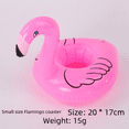 thumbnail image 1 of Posavasos inflable con forma de flamenco, donut, limón, sandía, piña y cangrejo, 1 of 4