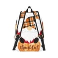 thumbnail image 2 of Naloa Autumn Gnomes-1 Canvas Backpack for Men Women Rucksack Casual Travel Daypack College Tote Satchel Bookbag for Teens-Small, 2 of 7