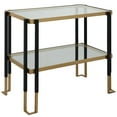 thumbnail image 4 of Uttermost Kentmore Contemporary Iron Metal and Glass Side Table in Matte Black, 4 of 5