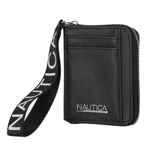 Billetera pequeña Nautica Everglades para mujer con muñequera negra