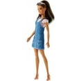 thumbnail image 2 of Barbie Fashionistas Doll, Original Body Type Wearing Overall Dress, 2 of 8