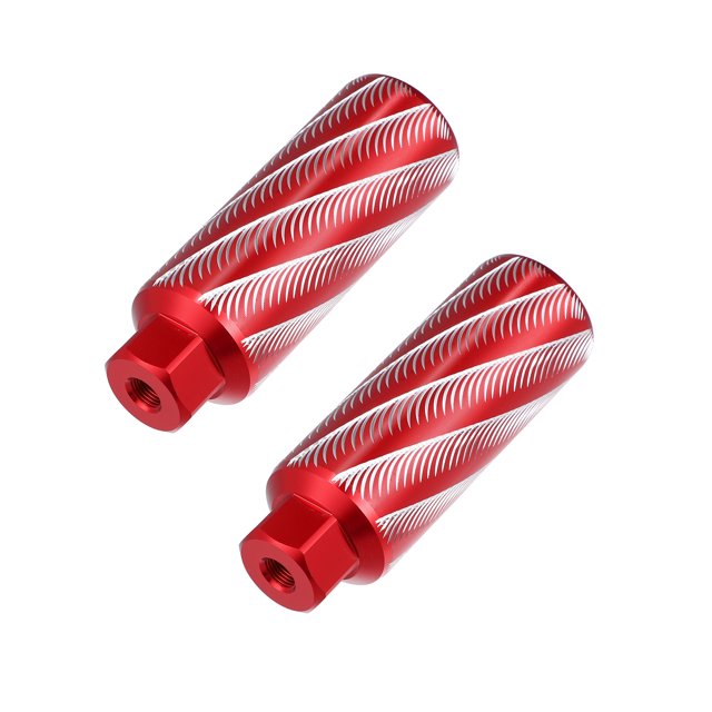 1 Par 110x38mm Universal Aluminio Aleación Bicicleta Reposapiés Estriberas rojo Unique Bargains pedales de bicicleta