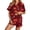 Z1-Wine, variant on MuXiKeJi Clothes Womens Halloween Pajamas Set Silk Ghost Pumpkin Print Short Sleeve Button Top with Shorts Sleepwear Loungewear,Halloween Silk pj Set