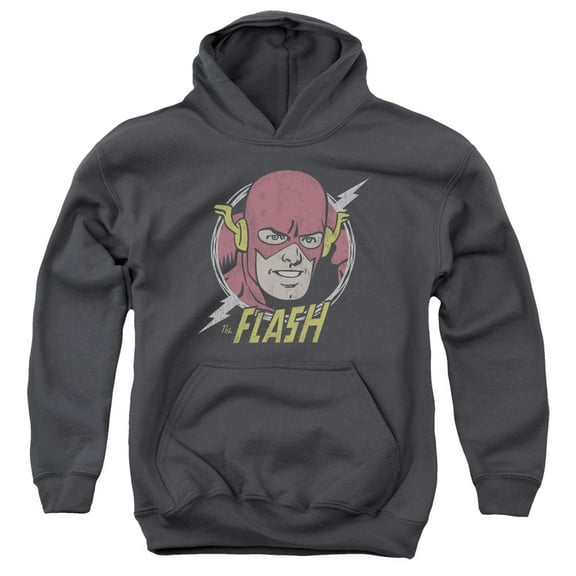 Dc Flash - Vintage Voltage - Youth Hooded Sweatshirt - Small