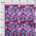 thumbnail image 2 of oneOone Viscose Chiffon Fuschia Pink Fabric Abstracts Craft Projects Decor Fabric Printed By The Yard 42 Inch Wide, 2 of 5