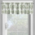 thumbnail image 4 of Ambesonne Tree Valance & Curtain, Swirled Lines Botanical, 55"x36", Black Green White, 4 of 6