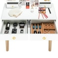 thumbnail image 3 of Bedroom Light Luxury Real Wood Dressing Table Simple Makeup Table Without Lamp, 3 of 8