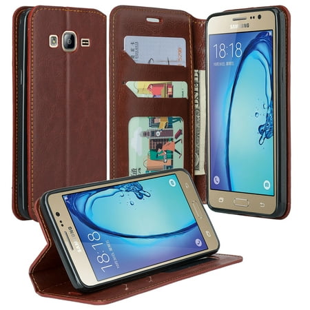 Galaxy On5 Case, Samsung Galaxy On5 Wallet Case, Flip Folio [Kickstand Feature] Pu Leather Wallet Case with ID & Credit Card Slots For Galaxy On5,