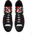 thumbnail image 2 of Coolcustomize Mens High Top Sneakers Lace-Up Gothic Designed Casual Steet Canvas Shoes for Women Red and Black Skull Shoes, 2 of 7