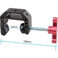 thumbnail image 5 of CAMVATE C-Clamp with 1/4"-20 and 3/8"-16 Thread, Red T-Handle, 5 of 6