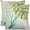Blue Green Tropical Leaf, variant on Lime Green Spring Daisy Lumbar Pillow Covers 12x20 Set of 2 Cute Floral Summer Outdoor Decorative Throw Pillows Flower Pillowcases Linen Rectangle Cushion Case Decor for Home Sofa Couch Bed