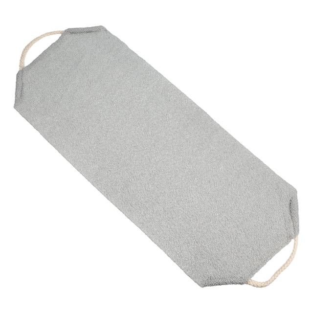 Toalla de Exfoliación de Cuerpo Elástica 1 Pc de Unique Bargains para Ducha, 18.50"x8.27" Gris