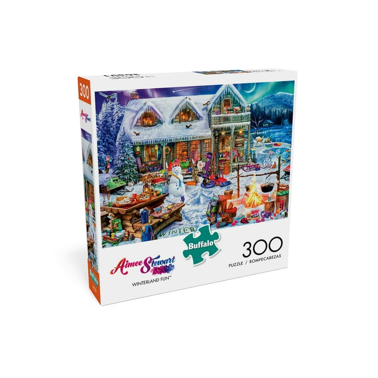 Buffalo Games Winterland Fun 300 Piece Colorful Jigsaw Puzzle by