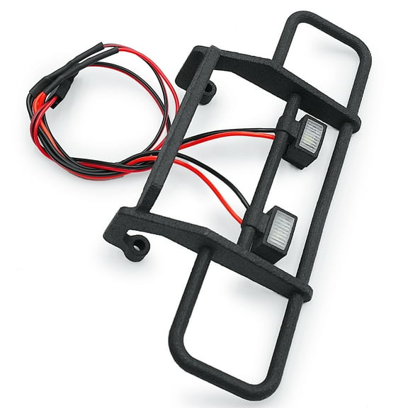 Simulated Front Bumper with LED Light for TRX4-M Chevrolet K10 1/18 RC Car Off-road Climbing Vehicle Upgrade Parts