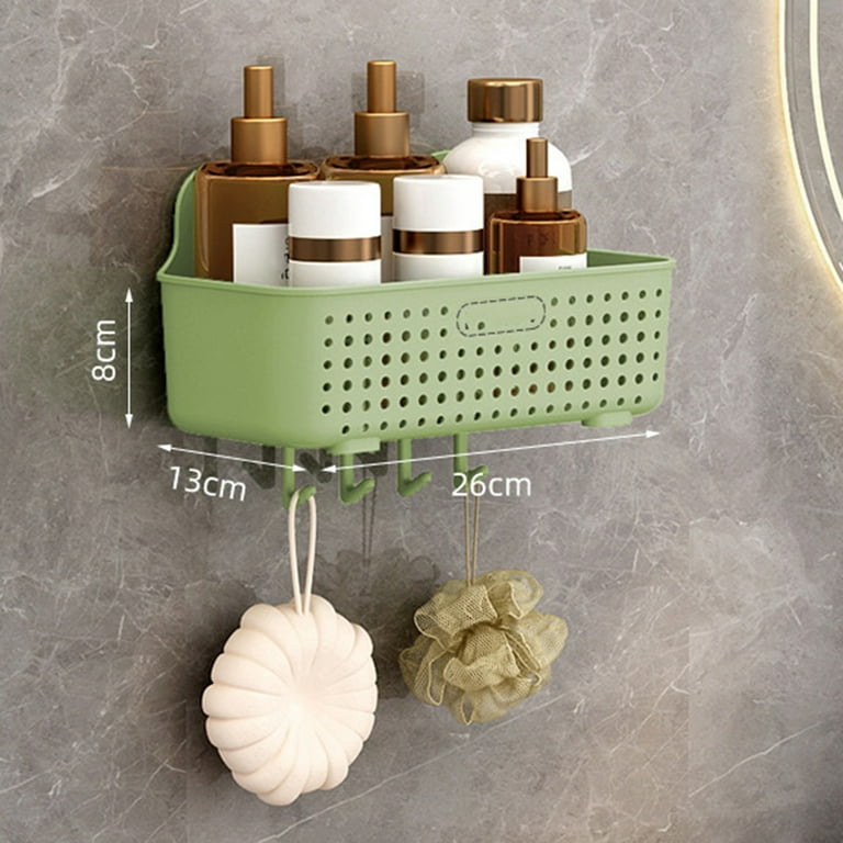 1pc Bathroom Single Hook Hanging Basket For Sink Storage And Bedside  Shelving Stackable Shower Caddy Organizer