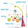 thumbnail image 5 of UNIH Baby Crib Mobile with Music Box and Lights for Toddlers, Musical Mobile with Projection for Infants Age 0 to 24 Months, 5 of 8