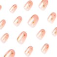thumbnail image 4 of Fofosbeauty 24pcs Press on False Nails, Medium Round Fake Nails, Moon and Star in Nude Sky, 4 of 9