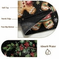 thumbnail image 6 of Gingerbread Christmas 2'x6' Runner Rugs for Hallway Kitchen Bedside Non Slip Washable, Xmas Balls Branches Black Entryway Rug Runners with Rubber Backing, Long Carpet Runner for Laundry Room, 6 of 8