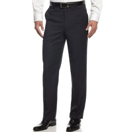 Blue Dress Pants - MICHAEL KORS MK Flat Front Dress Pants 38 x 30 Navy Blue Check