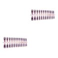 thumbnail image 3 of Puntas de uñas artificiales Seitruly 24 piezas superficie brillante diseño de ataúd Type6, 3 of 6