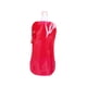 thumbnail image 1 of Botella de agua plegable Kusrkot Bolsa de agua portátil ligera Botella de bebida plegable Rojo, 1 of 8