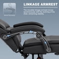 thumbnail image 3 of Misolant Big and Tall Office Chair with Footrest, High Back Desk Chair with Linkage Armrest, 90-155° Recline Executive Computer Chairs with Adjustable Height for Home, 3 of 6
