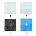 thumbnail image 4 of Advancent Alfombrilla de PVC para baño, alfombrillas antideslizantes con ventosa para suelo, puerta de ducha, alfombrillas cuadradas para Juegos de accesorios de baño Blanco, 4 of 6