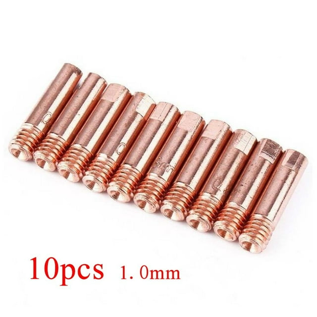 MYG MB15AK Welding Contact Tips 0.6 - 1.2mm MIG Welder Torch Consumables M6 x 10pcs