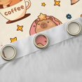 thumbnail image 4 of Homewish Cartoon Capybara Black Out Curtains For Children Teens,Strawberry Donuts Dessert Curtains Pack of 2 (42x63 Each),Cute Stars Print Bedroom Curtains,Breathable Home Decor, 4 of 6