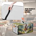 thumbnail image 5 of Renewold Toaster Oven Dust Cover Linen-Look Polyester Washable Convection Oven Air Fryer Small Appliance Protection Case Kitchen Accessories, 20.5 x 16.5 x 10 Inches, Brown Horse Flower Forest, 5 of 7
