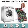 thumbnail image 6 of Wearable Oversized Blanket,Green Red Controllers Games Icons Black Pattern Wearable Blanket Hoodie for Adults,Cozy Hooded Blankets with Super Pockets,Super Warm Fuzzy Pullover for Women & Men, 6 of 6