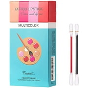 Tattoo Lipstick 20 PCS Cigarette Cotton Swab Lipstick Long-Lasting and Kiss-proof Cotton Swab Lip Glaze for Easily Carrying (20PCS, Mix)